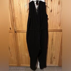 54. Ann Taylor Black Sleeveless Tie Back Jumpsuit